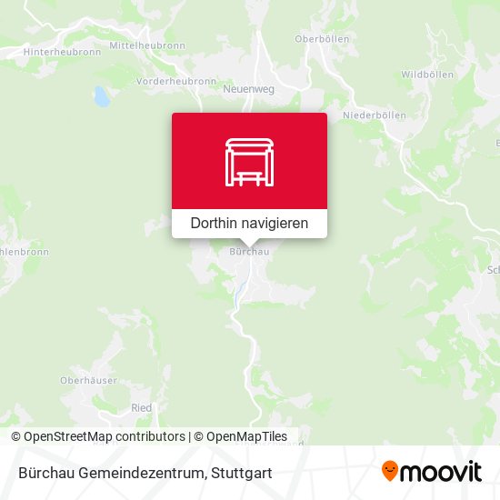 Bürchau Gemeindezentrum Karte