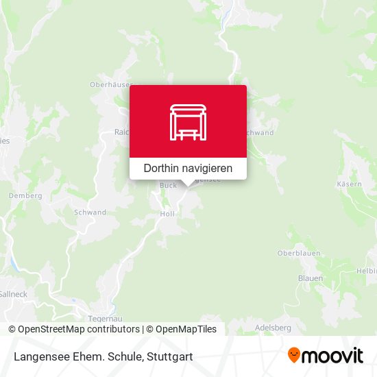 Langensee Ehem. Schule Karte
