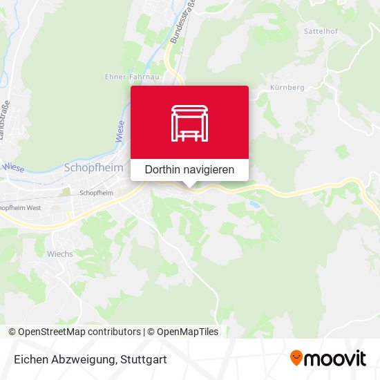 Eichen Abzweigung Karte