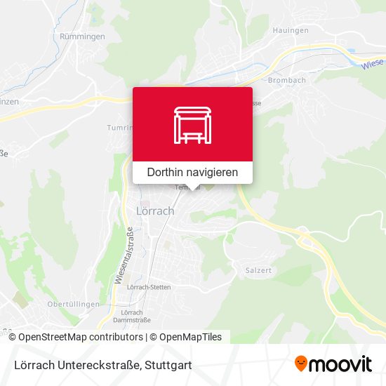 Lörrach Untereckstraße Karte