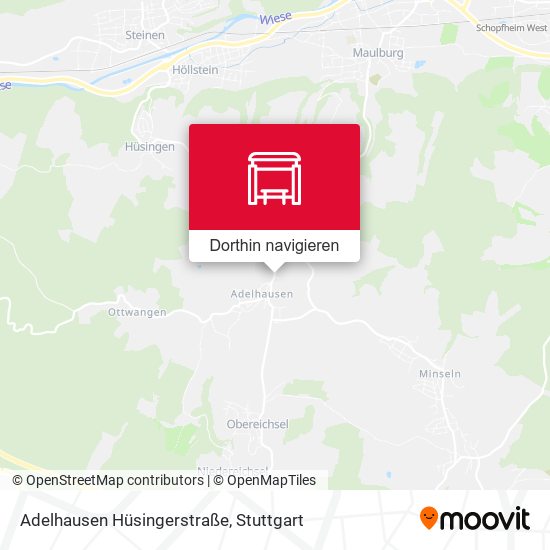 Adelhausen Hüsingerstraße Karte