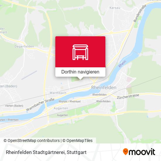 Rheinfelden Stadtgärtnerei Karte