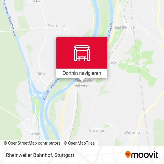 Rheinweiler Bahnhof Karte