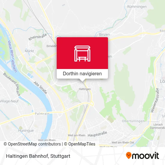Haltingen Bahnhof Karte