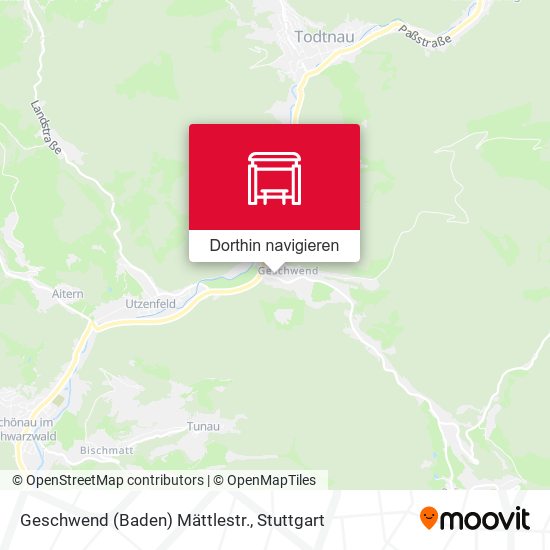 Geschwend (Baden) Mättlestr. Karte
