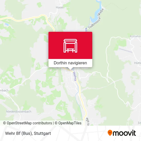 Wehr Bf (Bus) Karte