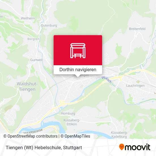 Tiengen (Wt) Hebelschule Karte