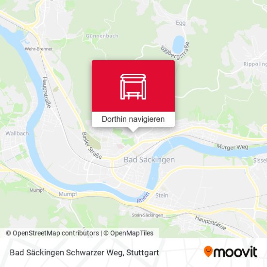 Bad Säckingen Schwarzer Weg Karte