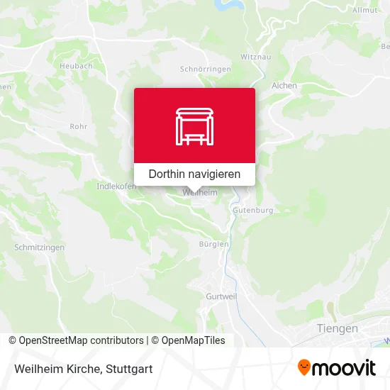 Weilheim Kirche Karte