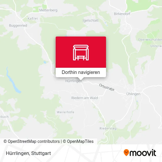 Hürrlingen Karte