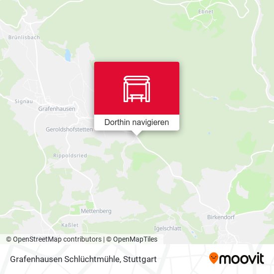 Grafenhausen Schlüchtmühle Karte