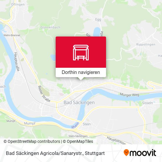 Bad Säckingen Agricola / Sanarystr. Karte