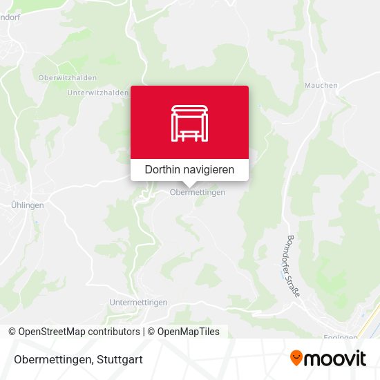 Obermettingen Karte