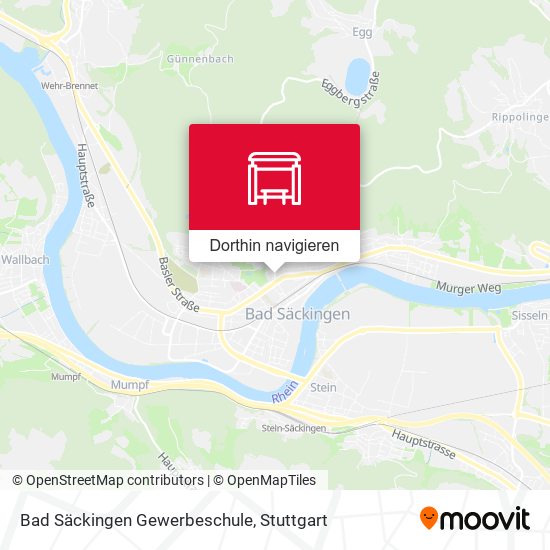 Bad Säckingen Gewerbeschule Karte