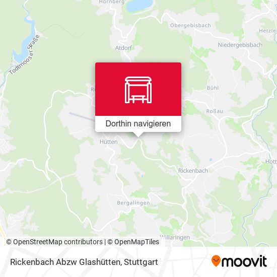 Rickenbach Abzw Glashütten Karte