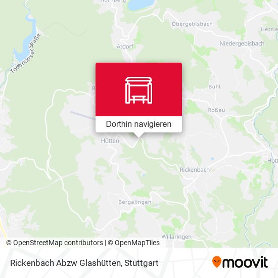Rickenbach Abzw Glashütten Karte