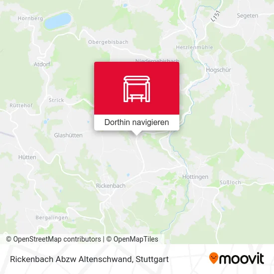 Rickenbach Abzw Altenschwand Karte