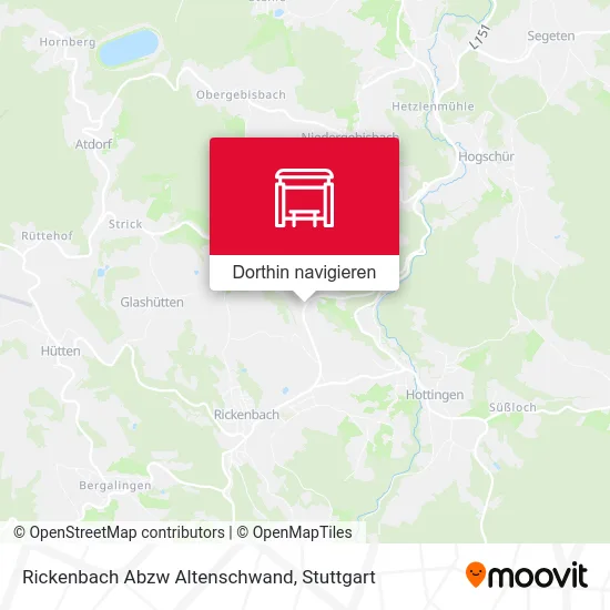Rickenbach Abzw Altenschwand Karte