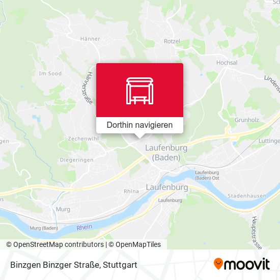 Binzgen Binzger Straße Karte