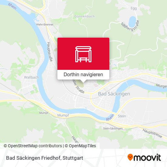 Bad Säckingen Friedhof Karte