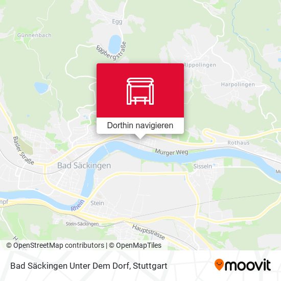 Bad Säckingen Unter Dem Dorf Karte
