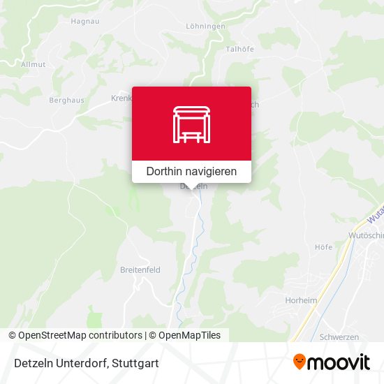 Detzeln Unterdorf Karte