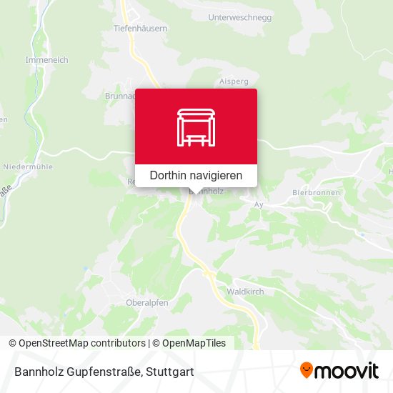 Bannholz Gupfenstraße Karte