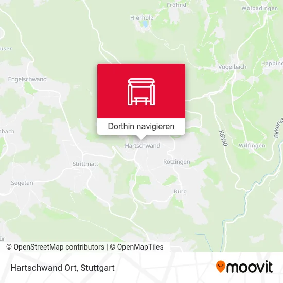 Hartschwand Ort Karte