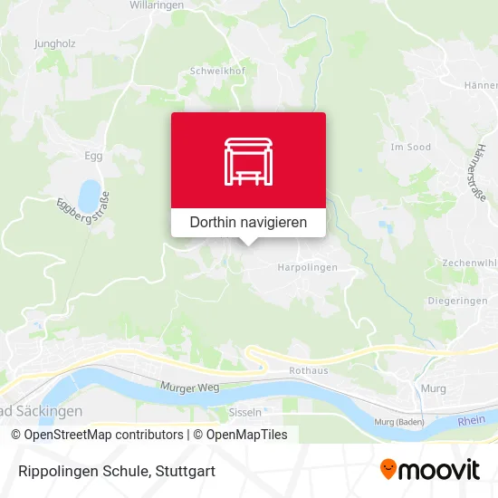 Rippolingen Schule Karte