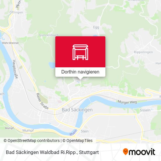 Bad Säckingen Waldbad Ri.Ripp. Karte
