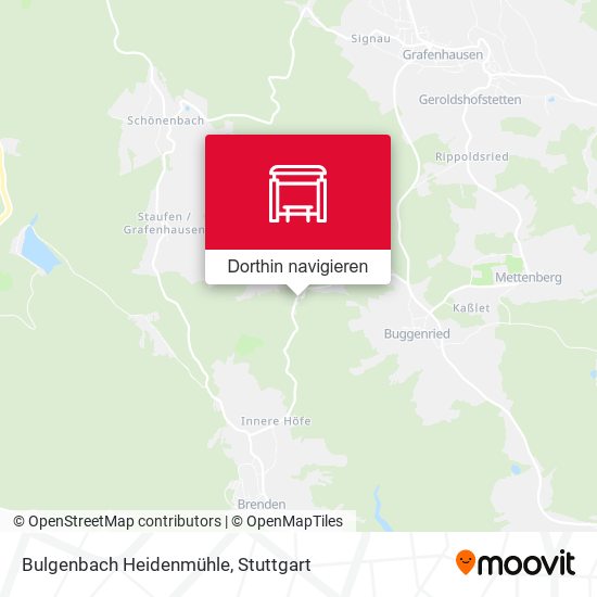 Bulgenbach Heidenmühle Karte