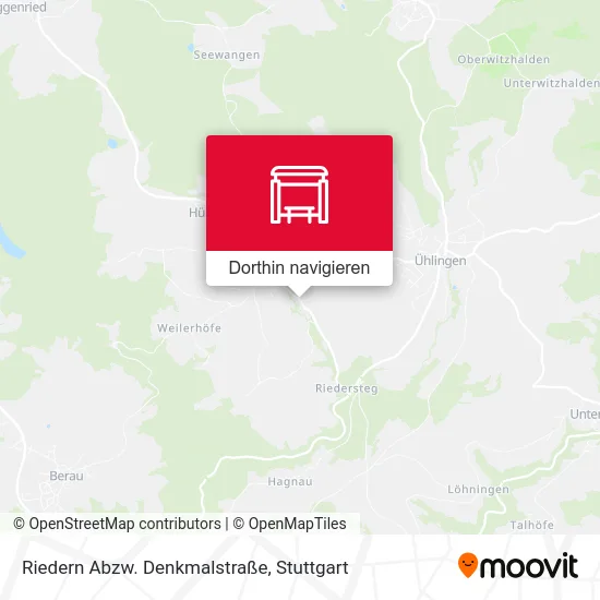 Riedern Abzw. Denkmalstraße Karte