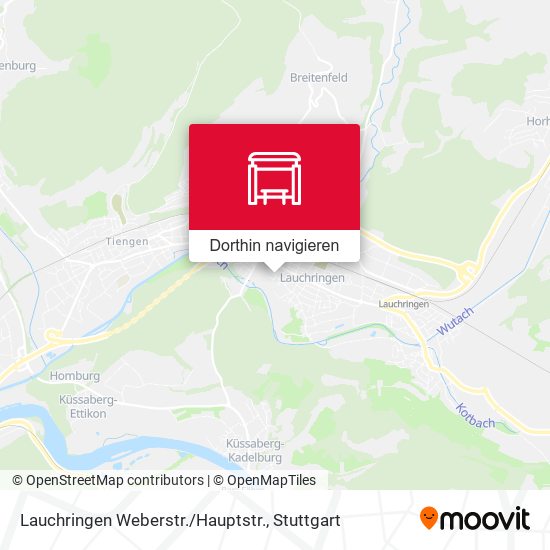 Lauchringen Weberstr. / Hauptstr. Karte