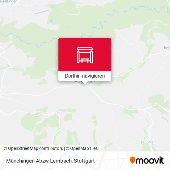 Münchingen Abzw Lembach Karte