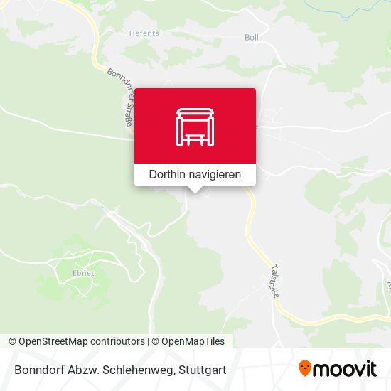 Bonndorf Abzw. Schlehenweg Karte