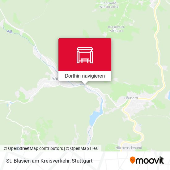 St. Blasien am Kreisverkehr Karte