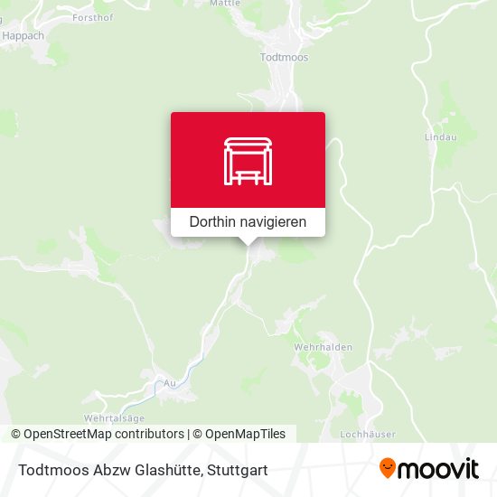 Todtmoos Abzw Glashütte Karte
