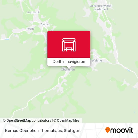 Bernau Oberlehen Thomahaus Karte