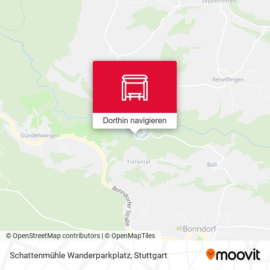 Schattenmühle Wanderparkplatz Karte