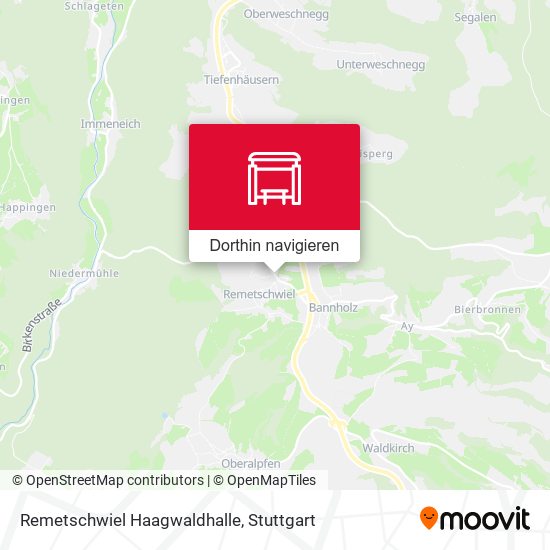 Remetschwiel Haagwaldhalle Karte