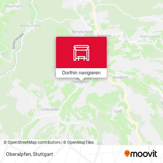 Oberalpfen Karte