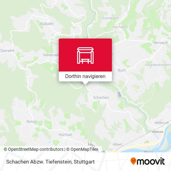 Schachen Abzw. Tiefenstein Karte
