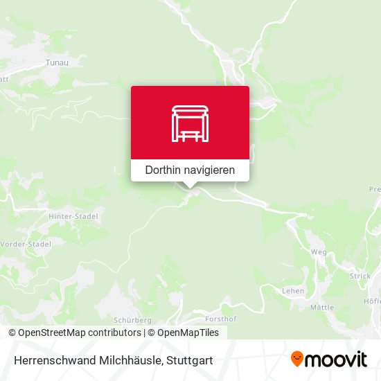 Herrenschwand Milchhäusle Karte