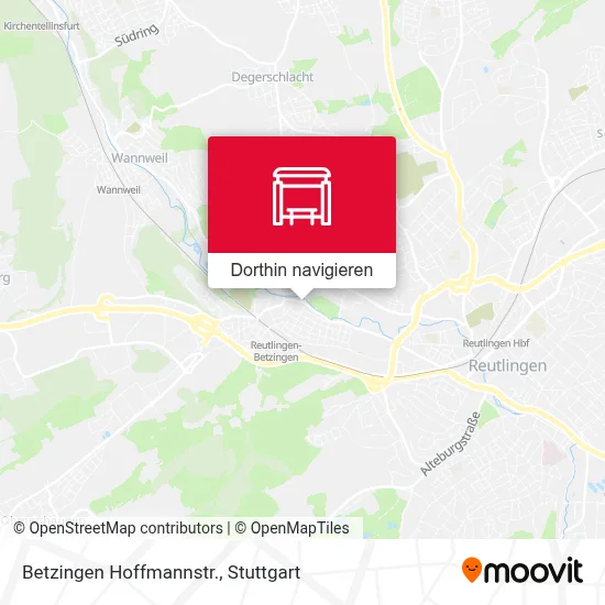 Betzingen Hoffmannstr. Karte