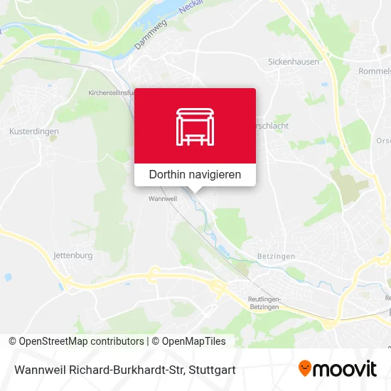 Wannweil Richard-Burkhardt-Str Karte