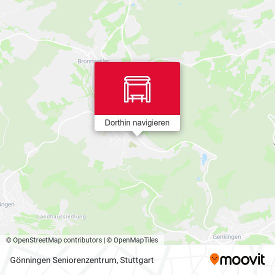 Gönningen Seniorenzentrum Karte