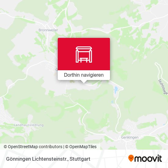 Gönningen Lichtensteinstr. Karte