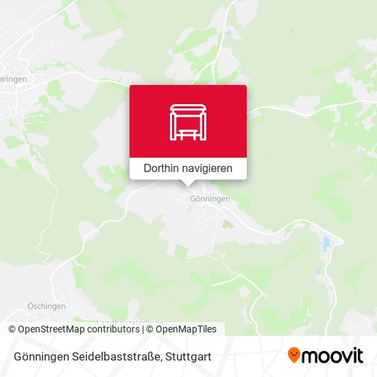 Gönningen Seidelbaststraße Karte