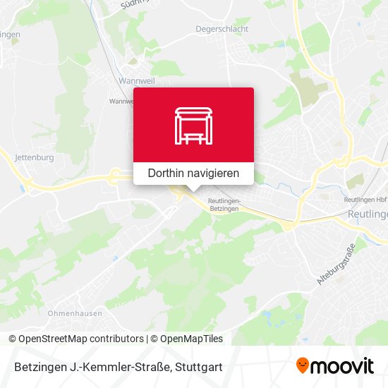 Betzingen J.-Kemmler-Straße Karte