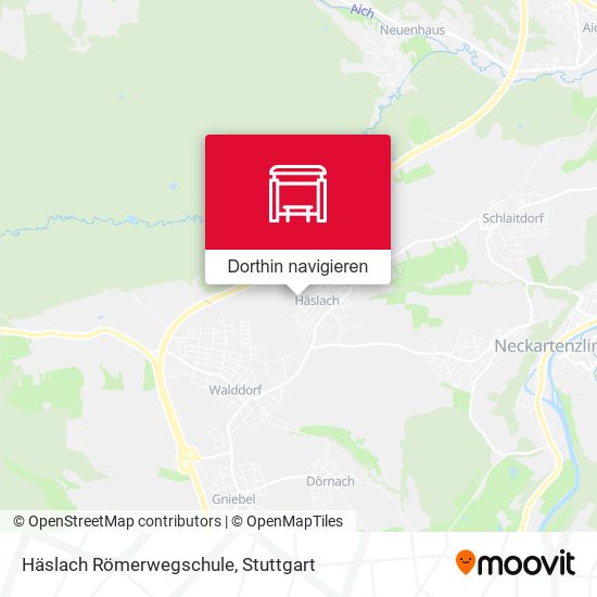 Häslach Römerwegschule Karte